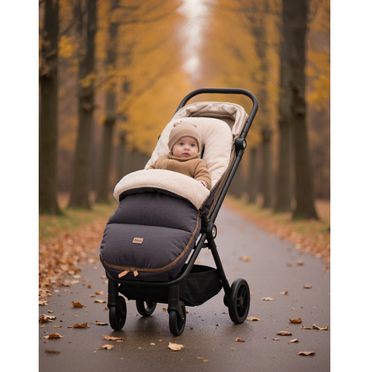 Fillikid Winterfusack Kinley Cord  Teddy-Plsch & Cord, warm & wett,  69,90
