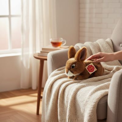 Teddy Hermann Hase sitzend 18 cm Kuscheltier für Kinder ab 18 Monaten – Babyladen Erlangen https://www.babyladen-erlangen.de/