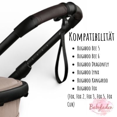 Bugaboo Lenkergriffe Lederlook Braun Original Ersatzteil – Babyladen Erlangen – 