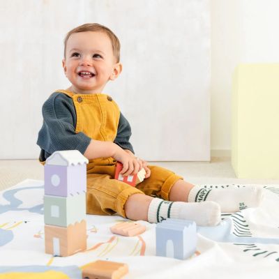 LÄSSIG Spieltuch Playtime Cloth Happy Fruits 100x100 Bio Baumwolle GOTS – Babyladen Erlangen babyladen-erlangen.de