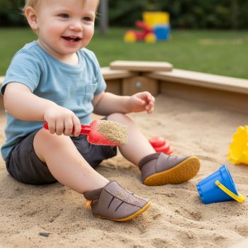 Orangenkinder AMIGO Barfußsandale aus Bio-Nappaleder im Babyladen Erlangen