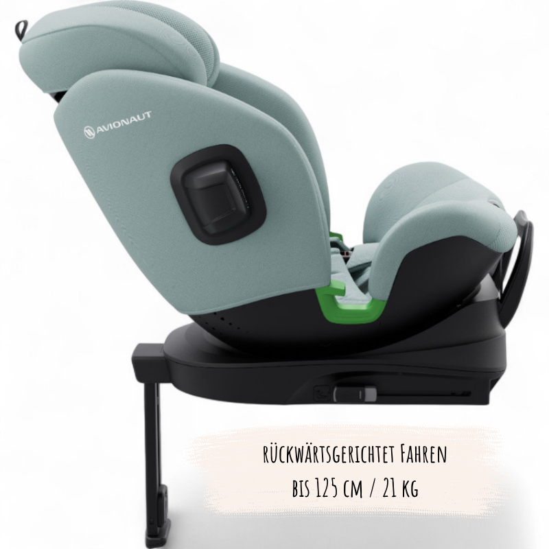 Avionaut Stardust Kindersitz rückwärtsgerichtete Fahren (RWF) bis zu 125 cm Körpergröße und 21 kg  61 bis 150 cm bis zum 6.–7. Lebensjahr 