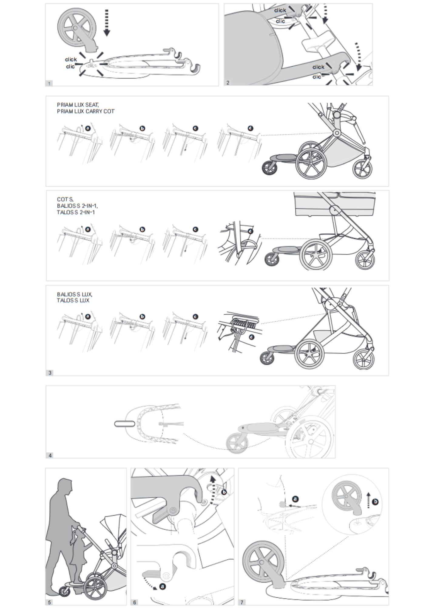 Mitfahrbrett Cybex Kid Board für PRIAM, Balios, Talios