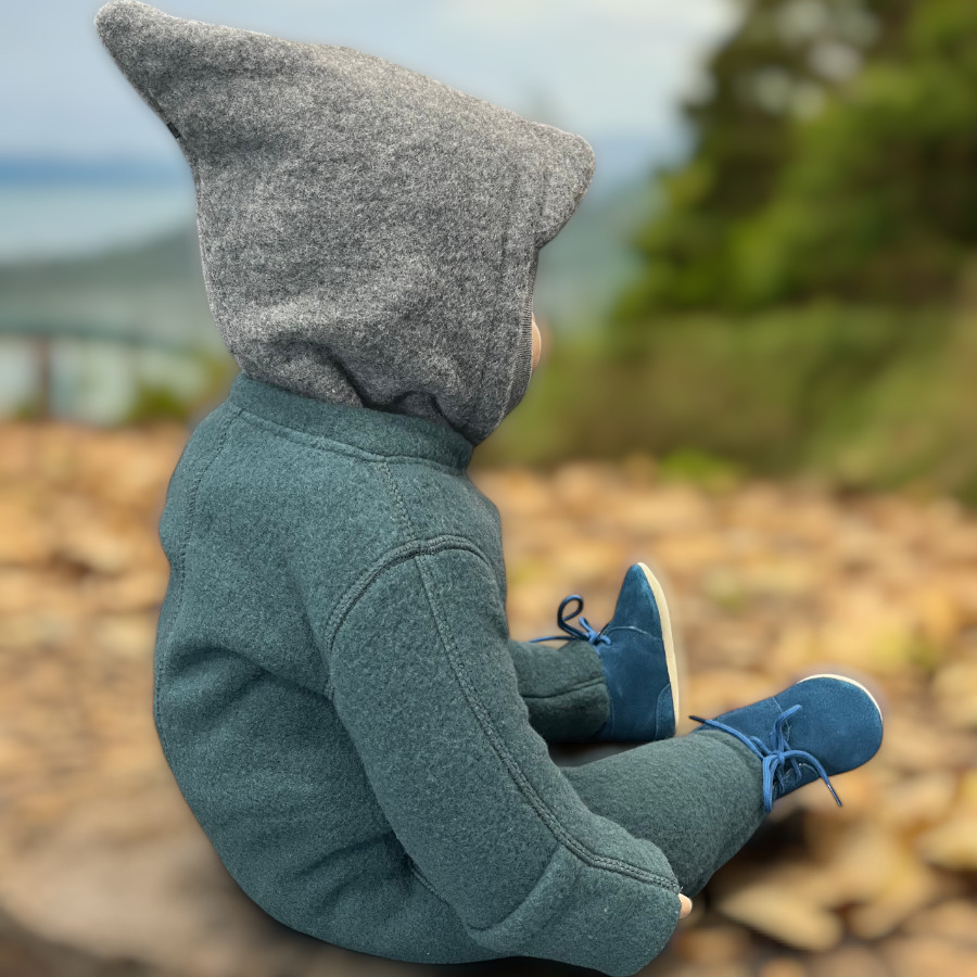 Warme Schlupfmütze mit Schirm PurePure