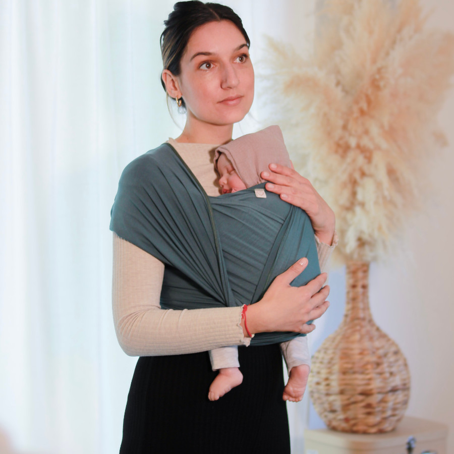 Babytragetuch Hold.me, aus weichen Bambusstoffs von Geburt an