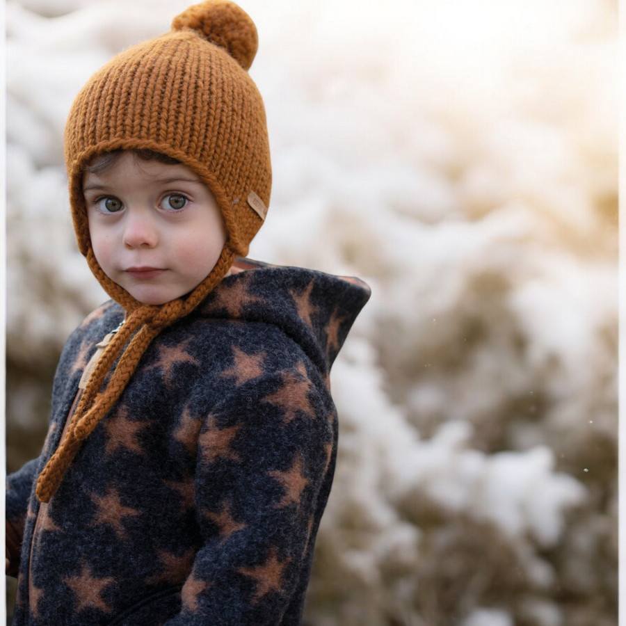 Pure Pure Kinder Fleece-Schlupfmütze Wollwalk